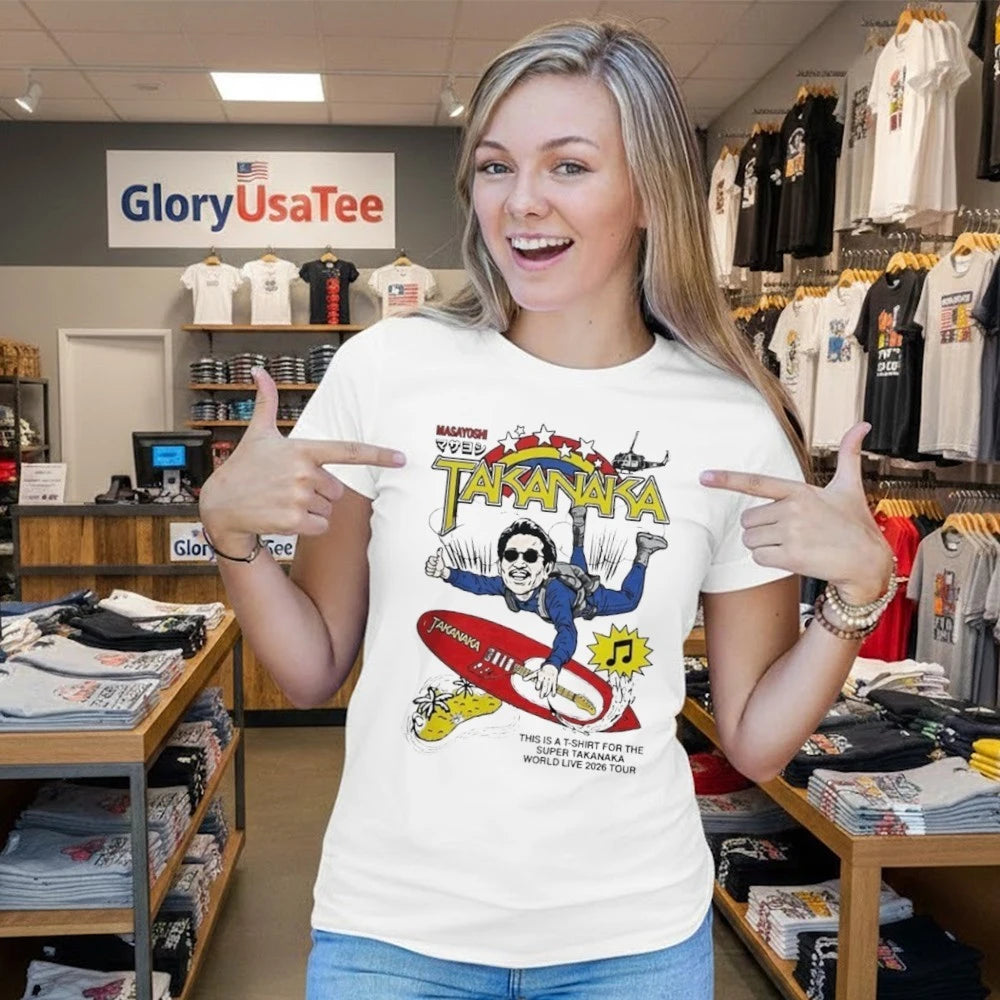 Masayoshi Tanaka Merch Super Takanaka World Tour 2026 Sky High Strumbird Shirt