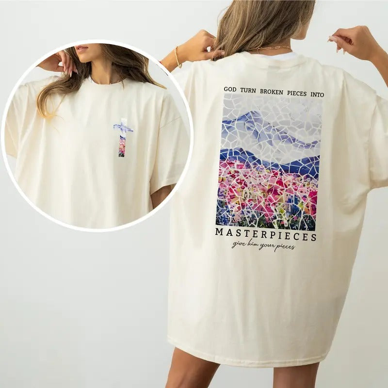 Masterpieces Christian T-shirt, Inspirational Bible Verse Shirts, Faith-Based Religious Apparel, Christian Gift Idea,...