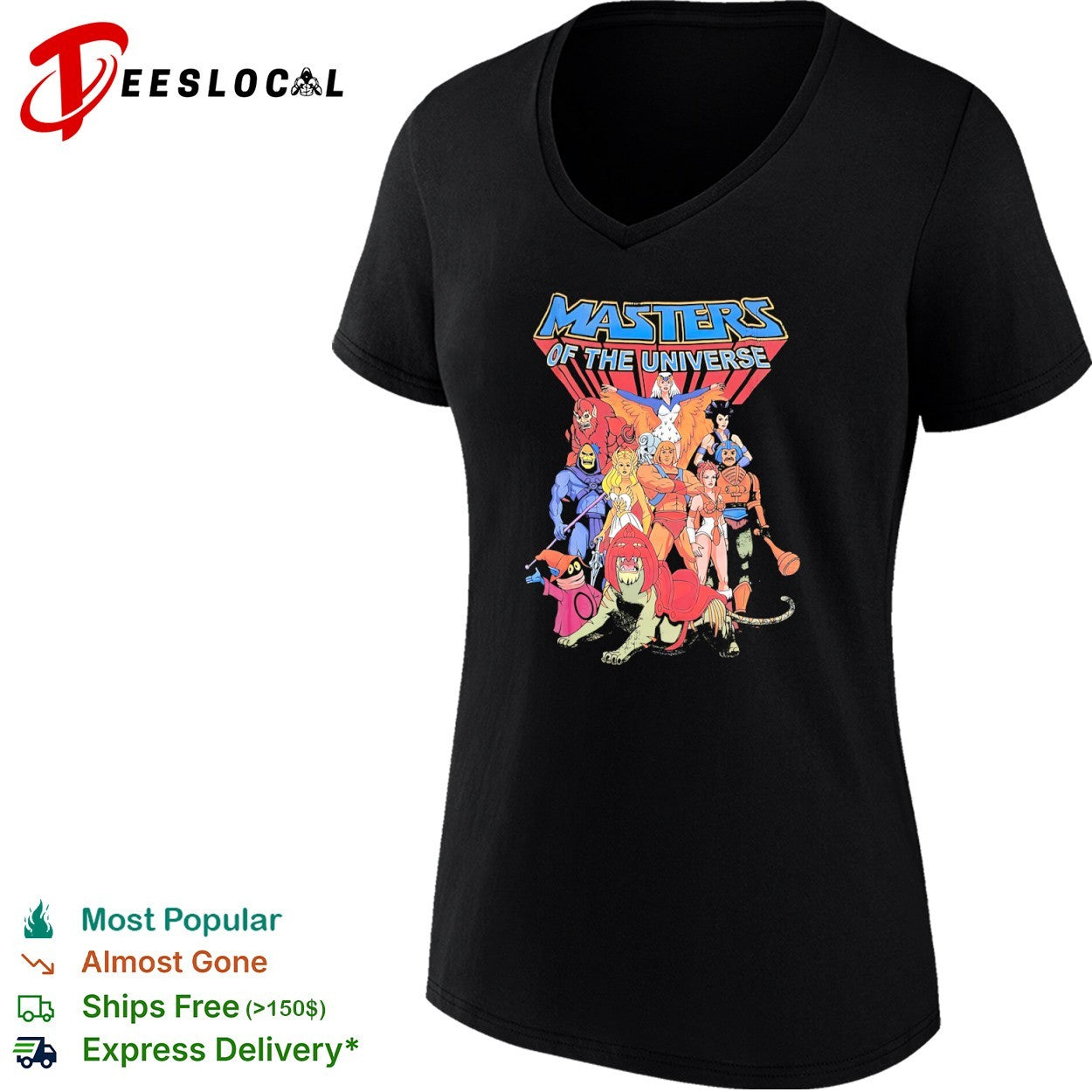 Masters of the Universe He Man Skeletor Battle Cat Orko She Ra Teela Stratos shirt