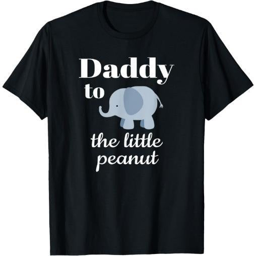 Matching Baby Shower Couples Shirt Elephant Daddy Peanut T-Shirt Made in USA Hoodie, Sweatshirt | TeeBloomCo.com