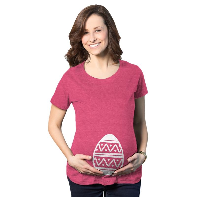 Maternity Easter Egg Baby Bump T Shirt Its A Girl Pregnancy Announcement Tee Funny Graphic Maternity Tee Cute Pregnancy...