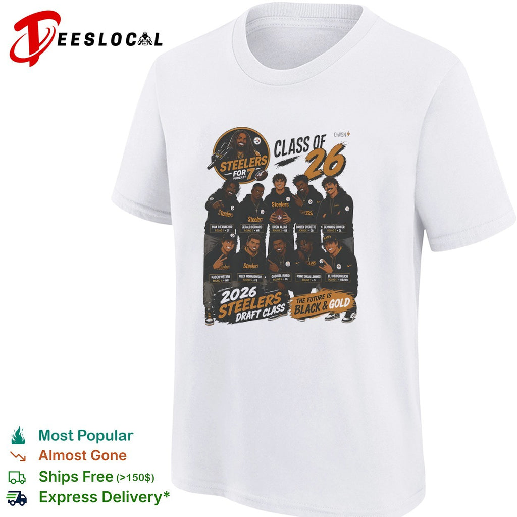 Max Iheanachor Gerald Bernard Drew Allar Steelers 2026 NFL Draft Class Podcast shirt