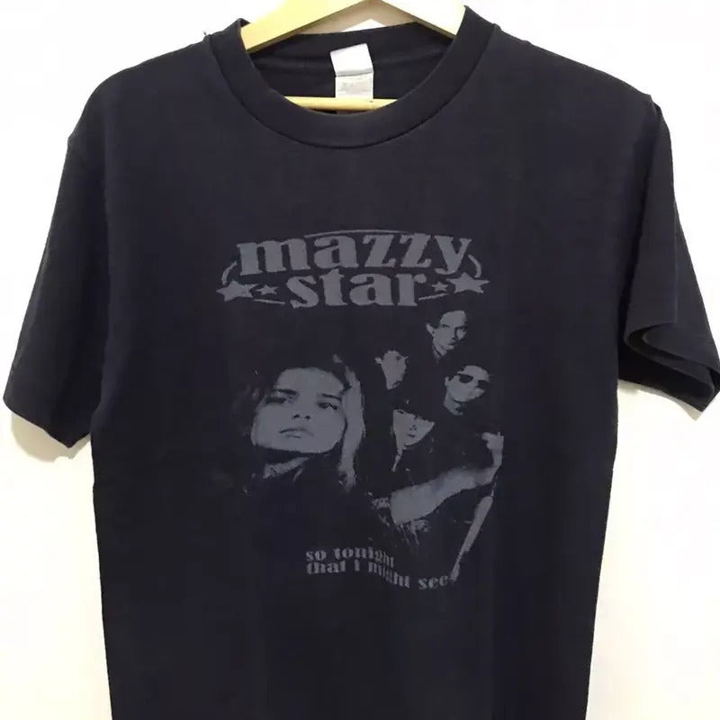 Mazzy Star Band T-shirt, Gift For Fan Black Unisex Tshirt Cotton Streetwear Hoodie, Sweatshirt | TeeBloomCo.com