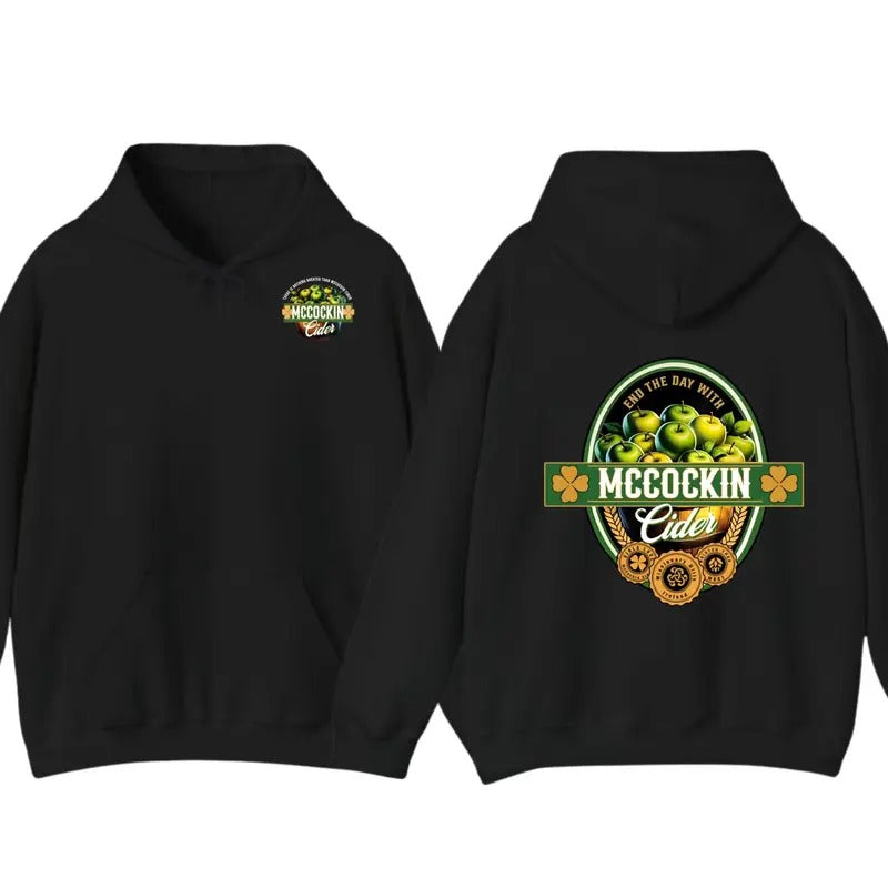 McCockin Cider Men's Funny 2 Sided T-Shirt  Hoodie - humor Menswear Casual T-Shirt unisex Sweatshirt | TeeBloomCo.com