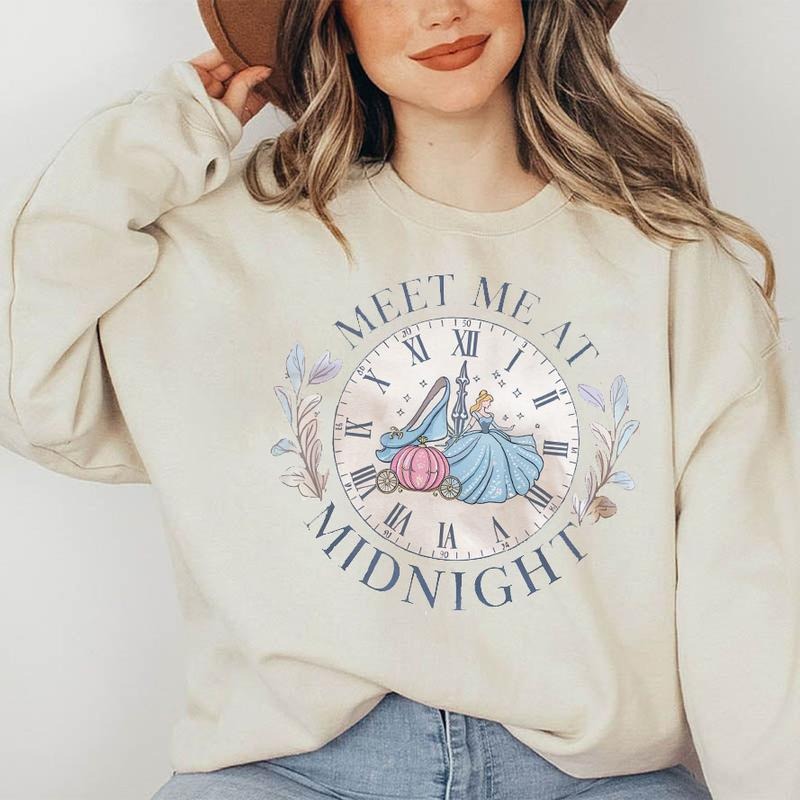 Meet Me At Midnight Shirt, Princess Shirt, Fairy Tale Romance, Clock Strikes Midnight, A Dream Come True Hoodie, Sweatshirt