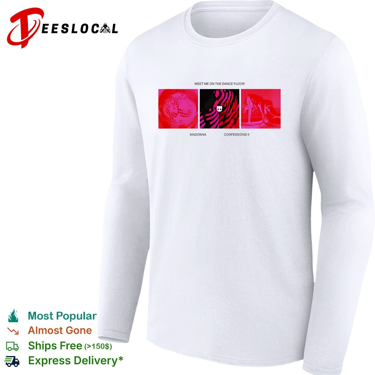 Meet me on the dance floor Madonna Confessions II music album shirt