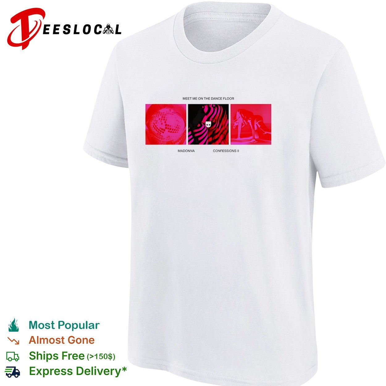 Meet me on the dance floor Madonna Confessions II music album shirt
