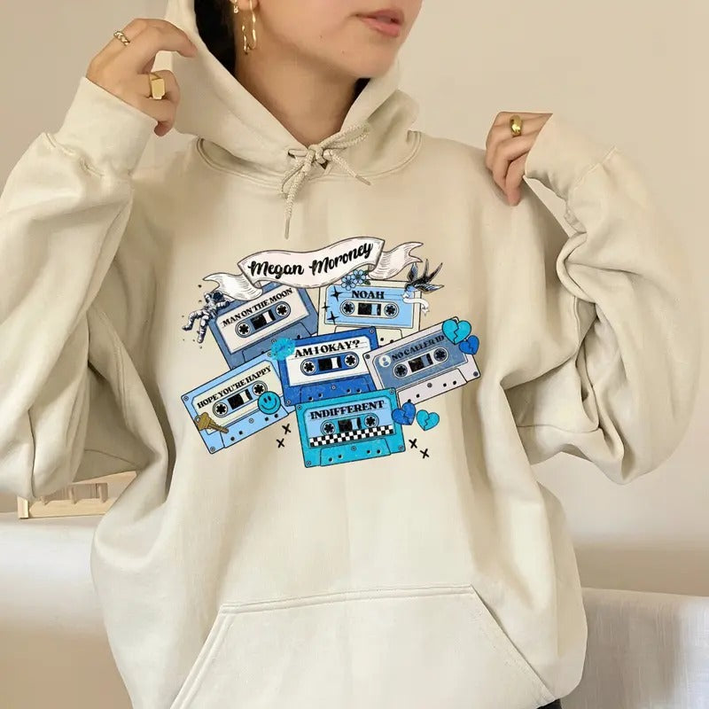 Megann Cassette Inspired Shirt, Western Cowgirl, Country Music Fan Gifts, Unisex Sweater Pullover Tee Hoodie, Sweatshirt