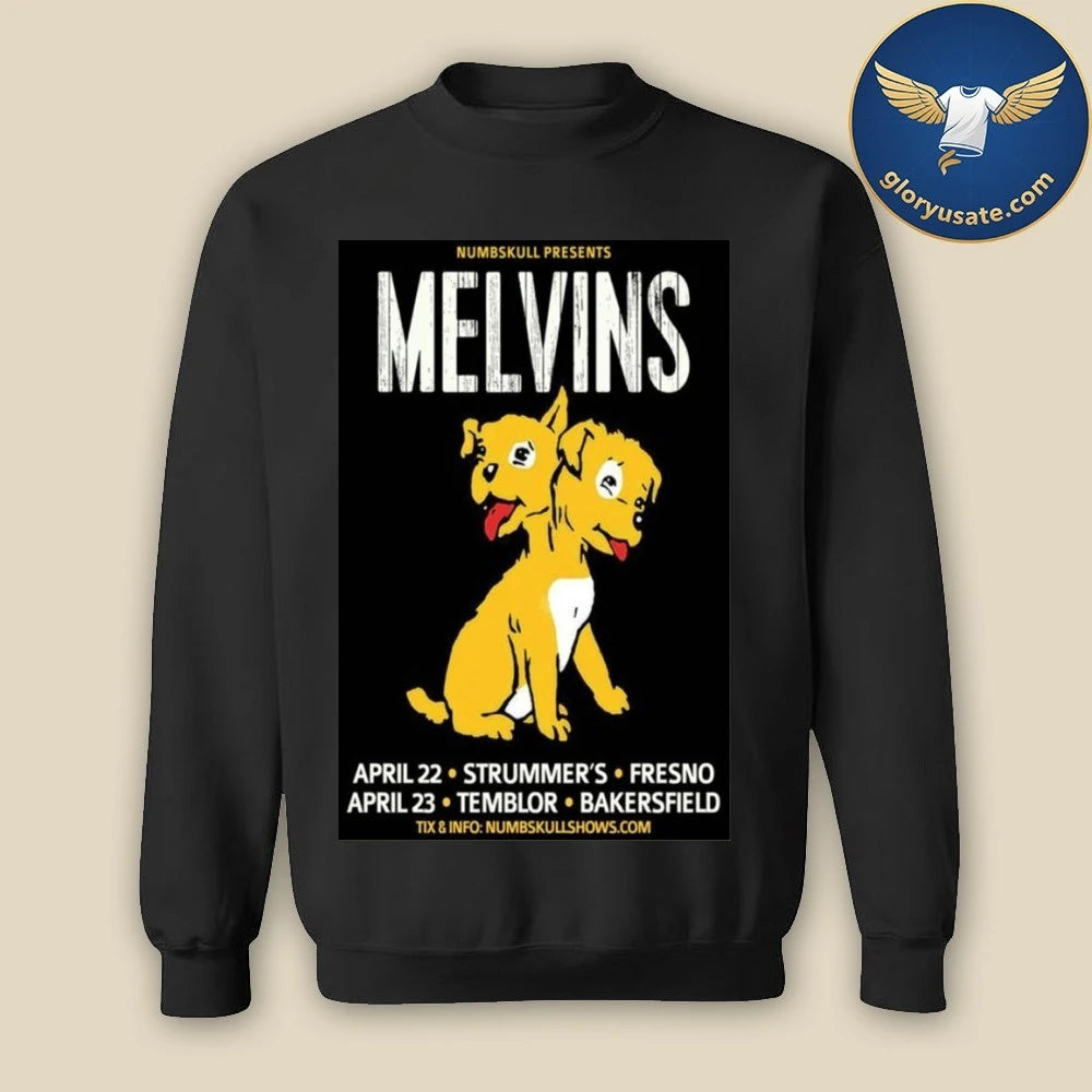 Melvins April 22-23 2026 in California Poster Shirt