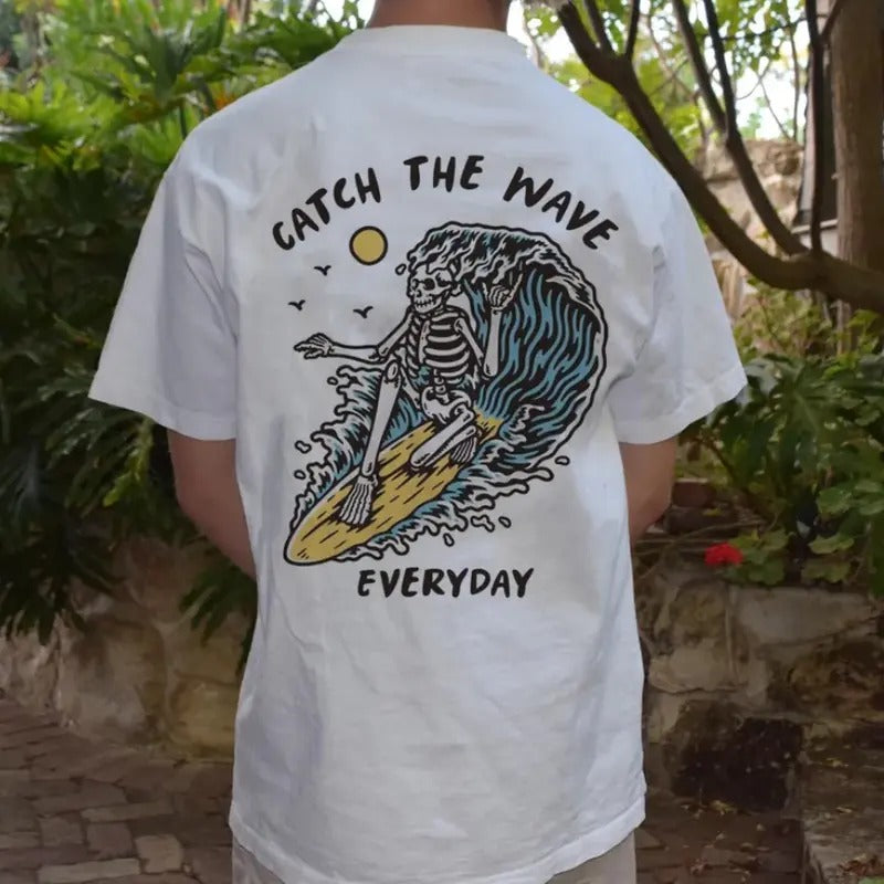 Men Chase The Wave Everyday Print T-shirt , T-Shirt For Unisex , Gift For Men , Gift For Women Menswear Top Tshirt...