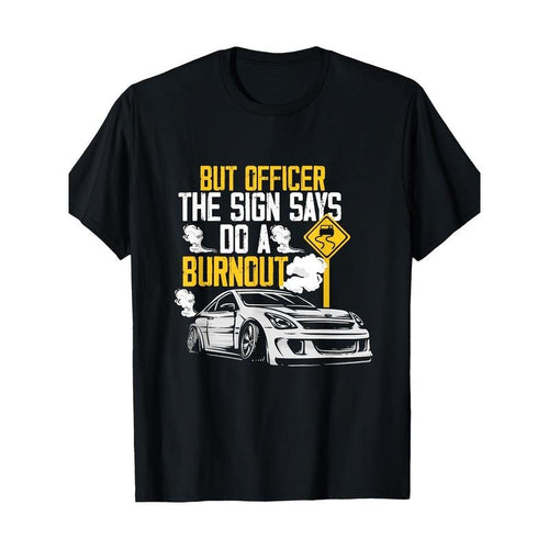 Men'S 100% Cotton Knit T-Shirt - Crew Neck, Regular Fit, Geometric Burnout Car Humor Graphic, Short Sleeve, Casual...