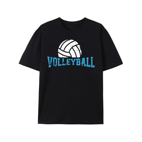Men'S 100% Cotton Volleyball Graphic Tee - Crew Neck, Short Sleeve, Regular Fit, Non-Stretch, All-Season Sportswear...