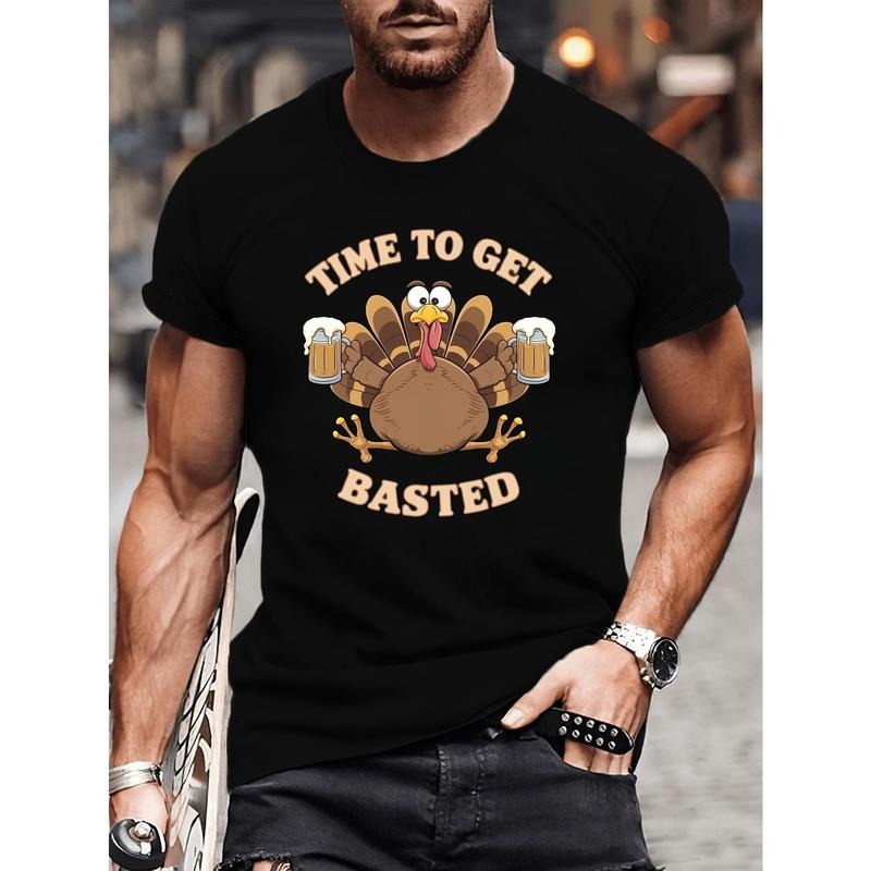 Men'S Plus Size Graphic Print T-Shirt | 100% Cotton Crew Neck | All-Season Comfort Fit Knit Fabric | Casual Boho Style...