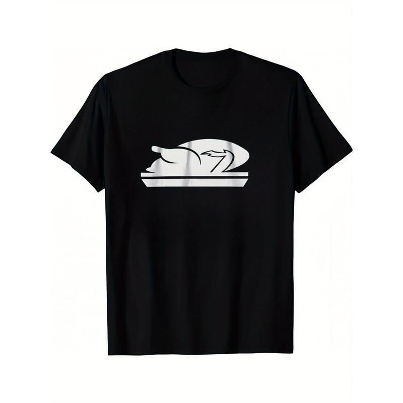 Men'S Thanksgiving Turkey Print T-Shirt