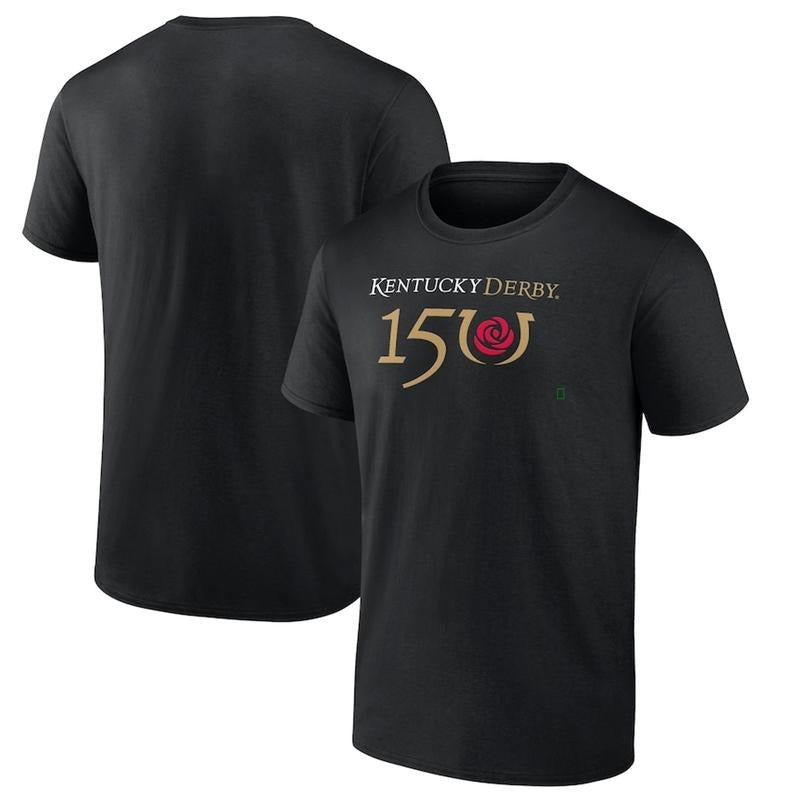Men's Black Kentucky Derby 150 Logo T-Shirt, Official Primary Graphic Tee, Churchill Downs 2024 Shirt M90R4 Hoodie,...