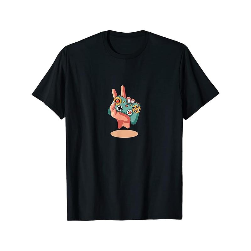 Men's Funny Gaming-Themed Cotton T-Shirt