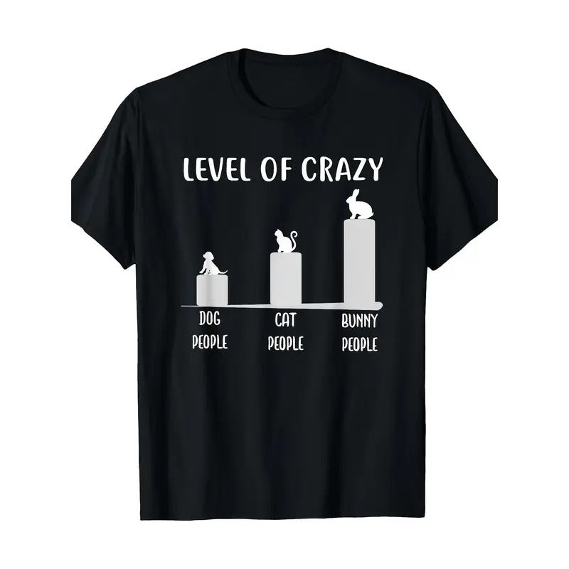 Men's Funny Rabbit Graphic Tee - 100% Cotton, Casual Crew Neck T-Shirt for All Seasons made in usa Hoodie, Sweatshirt