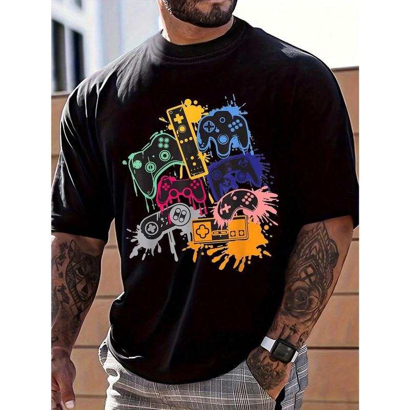 Men's Game Console Printed Short Sleeve T-Shirt Made in USA Hoodie, Sweatshirt | TeeBloomCo.com