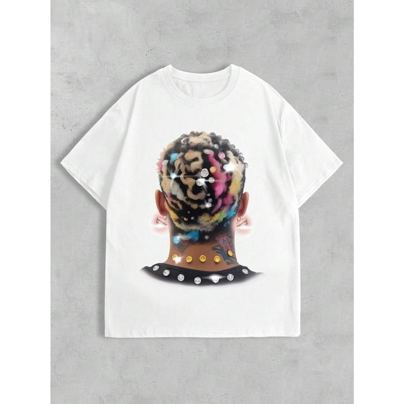 Men's Graphic Print Crew Neck Short Sleeve T-Shirt, Summer Made in USA Hoodie, Sweatshirt | TeeBloomCo.com