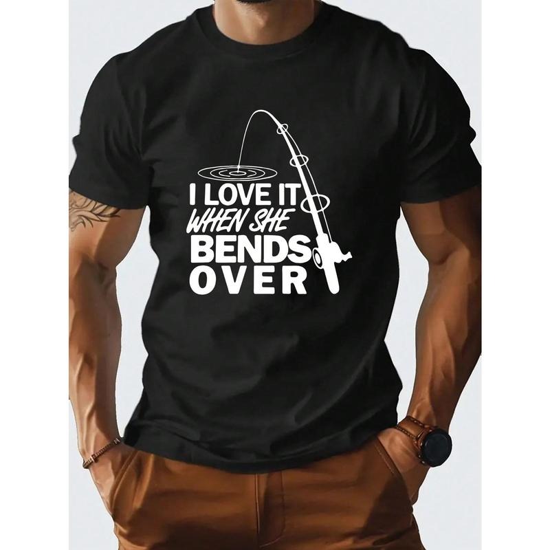 Men's Summer Casual Short Sleeve T-Shirt With Slogan Print Made in USA Hoodie, Sweatshirt | TeeBloomCo.com