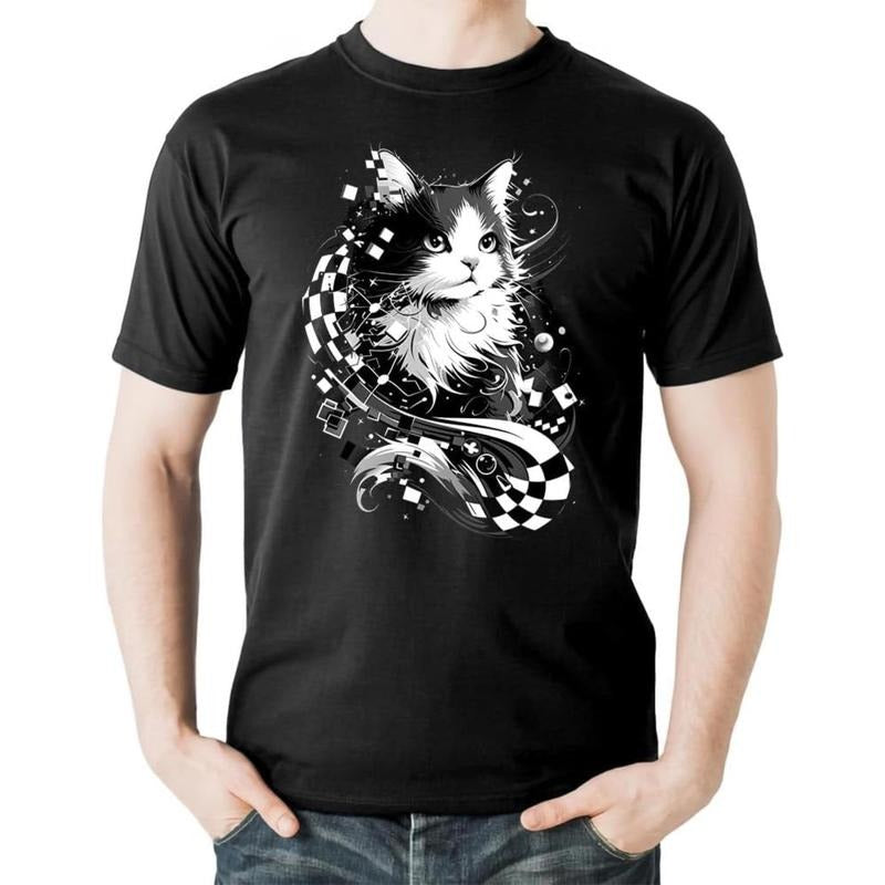 Men's T-Shirt Graphic Print Round Neck Short Sleeve T Shirt Cool Design Cotton Tee made in usa Hoodie, Sweatshirt