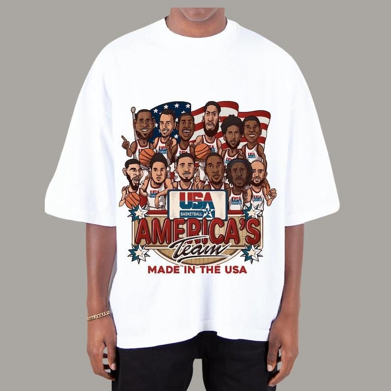 Men's USA Basketball Olympic Team Shirt 2024 Hoodie, Sweatshirt | TeeBloomCo.com