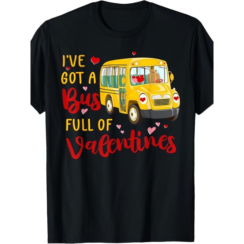 Men's Valentine's Day Heart Print T-Shirt