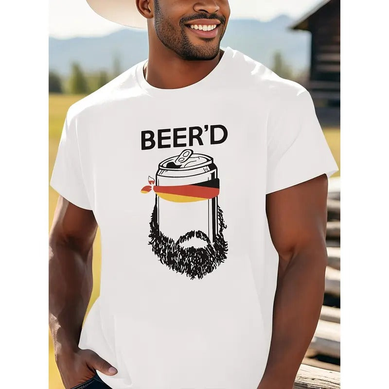 Men's stylish Casual print T-shirt - short sleeve, comfortable and stylish T-shirt top for everyday wear