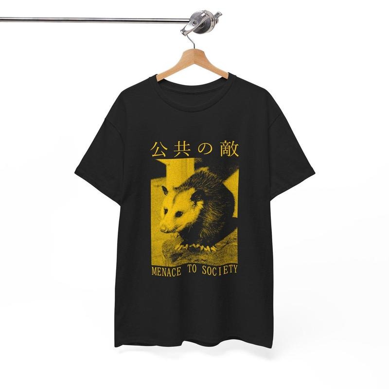 Menace to Society Japanese Opossum T-Shirt Hoodie, Sweatshirt | TeeBloomCo.com