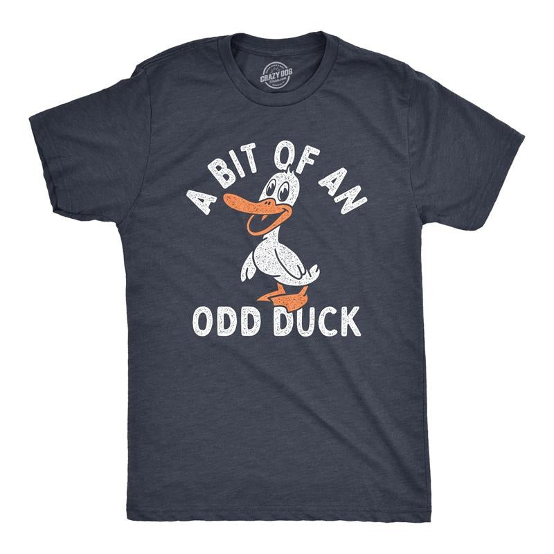 Mens A Bit Of An Odd Duck T Shirt Funny Weird Different Joke Tee For Guys Mens Funny T Shirts Cool Tees Soft Stylish...
