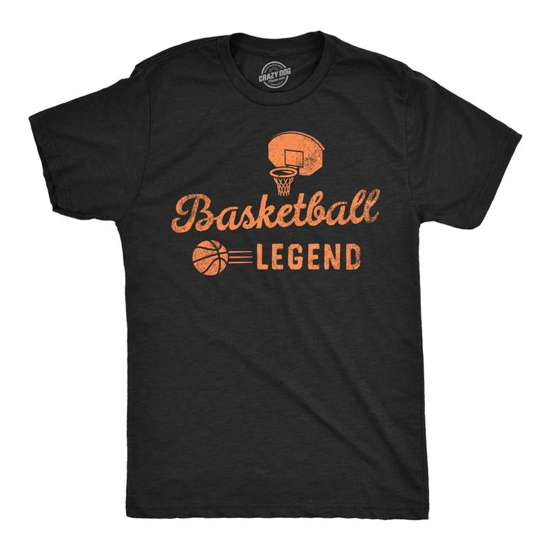 Mens Basketball Legend Funny T Shirts Sarcastic Sports Graphic Tee For Men Mens Funny T Shirts Cool Tees Soft Stylish...