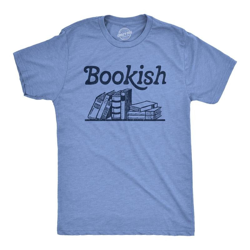 Mens Bookish T Shirt Funny Reading Lovers Book Worm T Shirt For Guys Hoodie, Sweatshirt | TeeBloomCo.com
