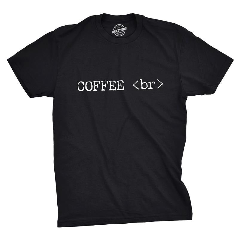 Mens Coffee Break T Shirt Funny Coding Developer Tee Mens Funny T Shirts Cool Tees Soft Stylish Casual Menswear Funny...