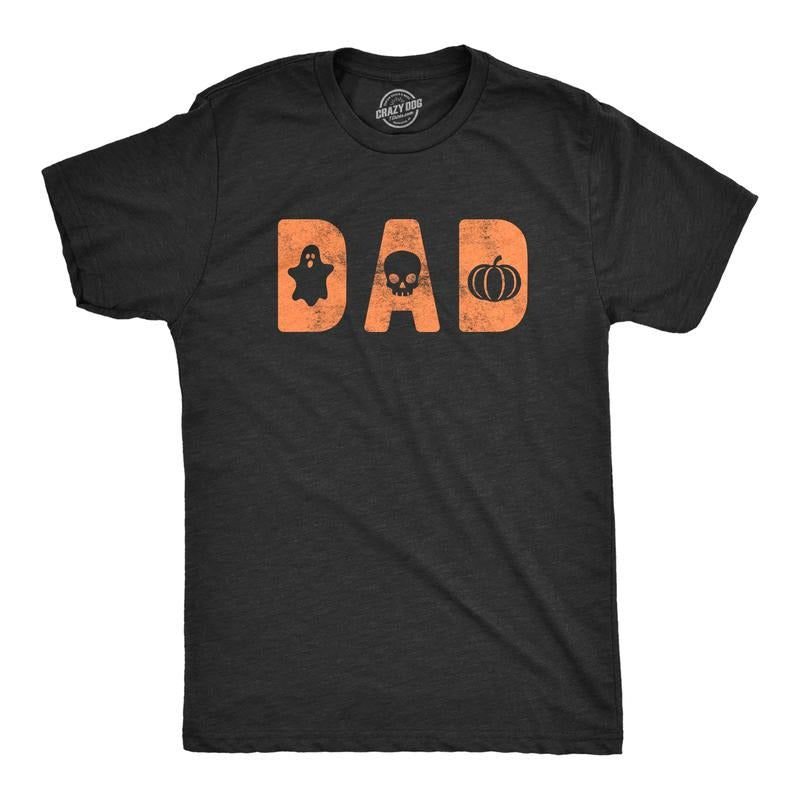 Mens Dad Halloween T Shirt Funny Spooky Trick Or Treat Father Graphic Novelty Tee Mens Funny T Shirts Cool Tees Soft...