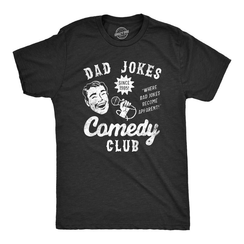 Mens Dad Jokes Comedy Club T Shirt Funny Corny Humor Tee For Guys Mens Funny T Shirts Cool Tees Soft Stylish Casual...