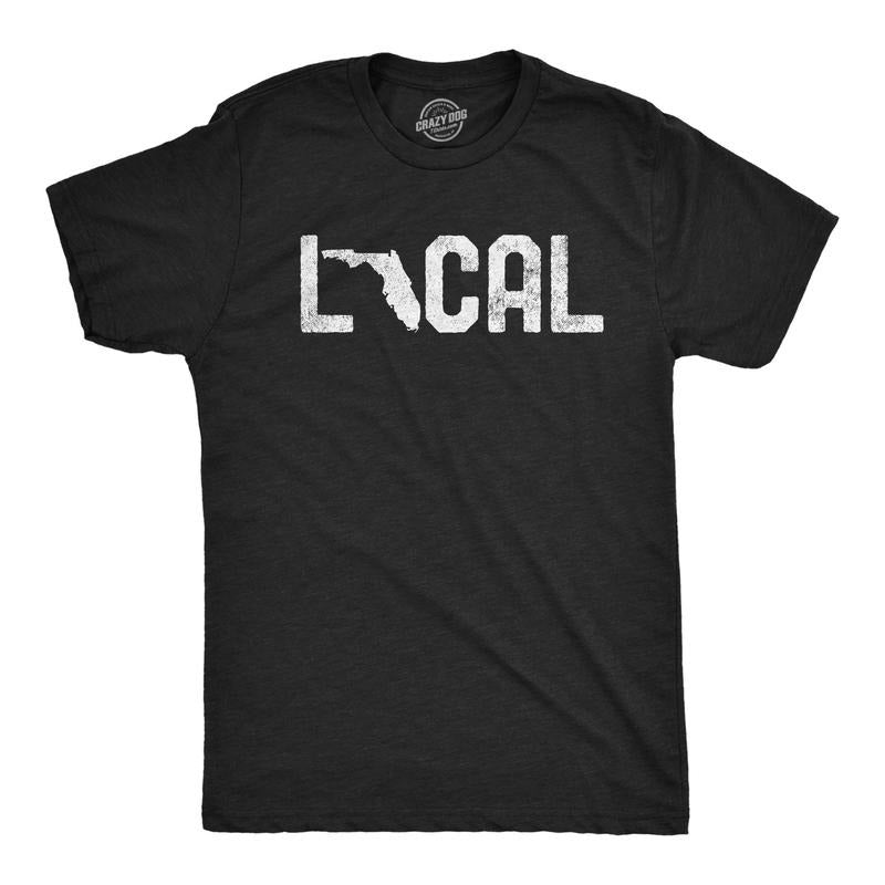 Mens Florida Local T Shirt Cool Graphic Design Cool Novelty Tee For Guys Hoodie, Sweatshirt | TeeBloomCo.com