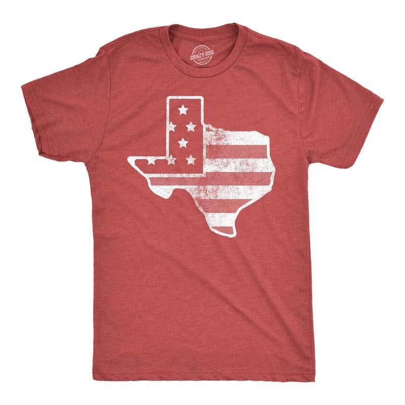 Mens Funny T Shirts American Flag Texas Awesome Fourth Of July Tee For Men Mens Funny T Shirts Cool Tees Soft Stylish...