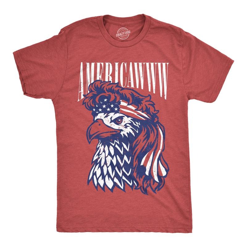 Mens Funny T Shirts Americawww Sarcastic Fourth Of July Bald Eagle Graphic Tee For Men Mens Funny T Shirts Cool Tees Soft...