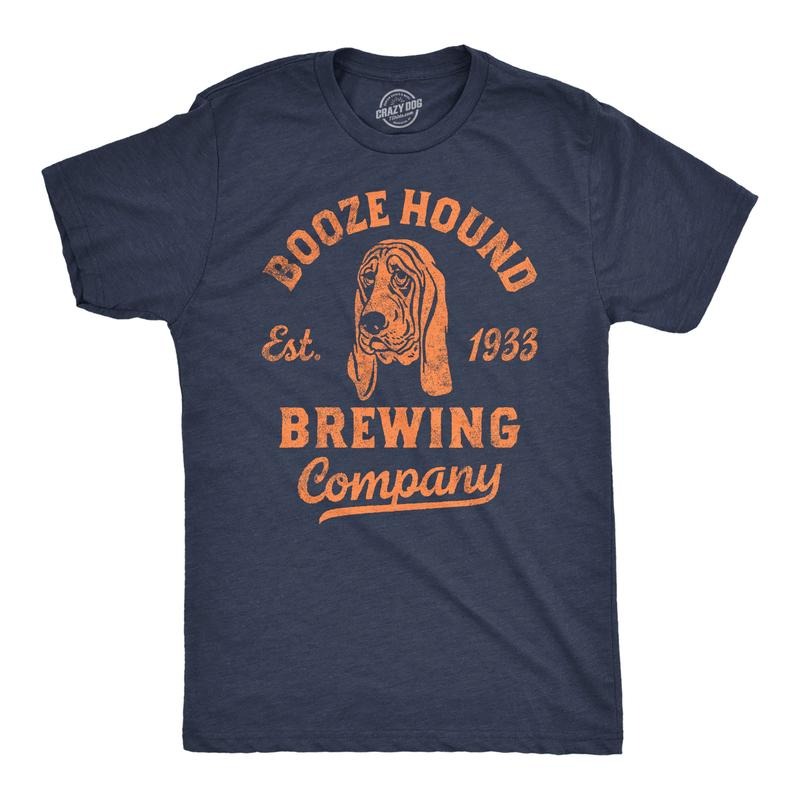 Mens Funny T Shirts Booze Hound Brewing Company Sarcastic Drinking Tee For Men Mens Funny T Shirts Cool Tees Soft Stylish...