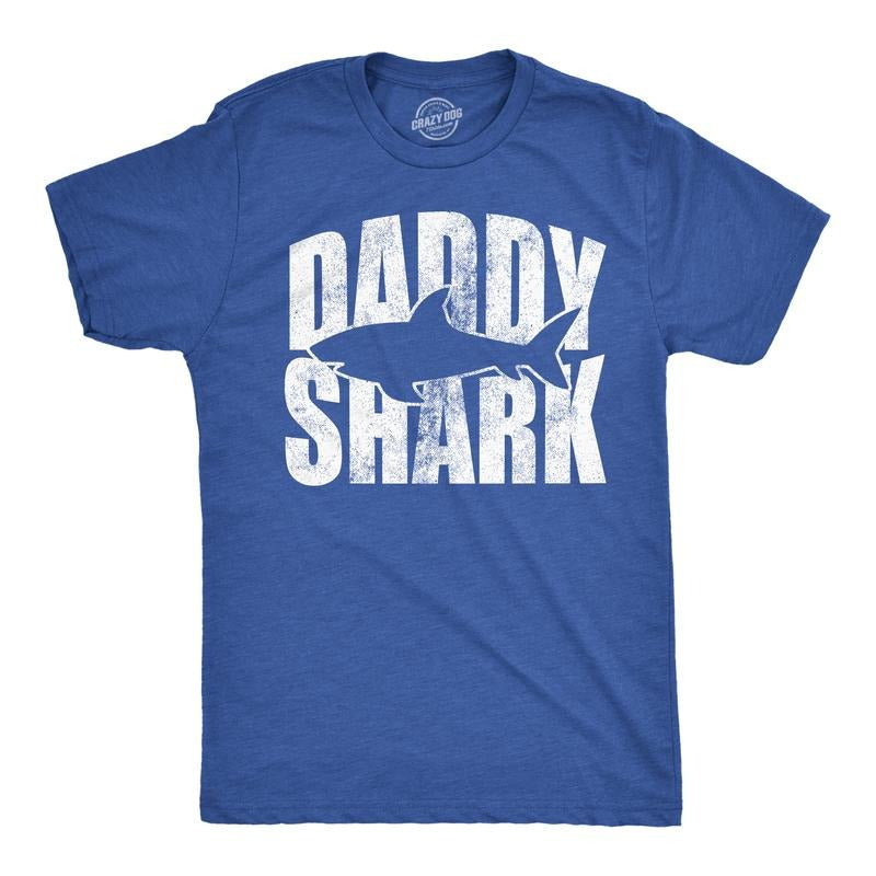 Mens Funny T Shirts Daddy Shark Awesome Fathers Day Gift For Dads Mens Funny T Shirts Cool Tees Soft Stylish Casual...