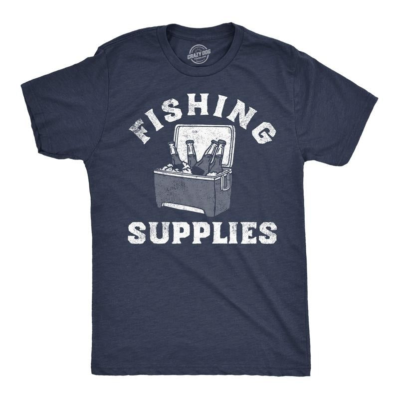 Mens Funny T Shirts Fishing Supplies Sarcastic Drinking Graphic Tee For Men Mens Funny T Shirts Cool Tees Soft Stylish...