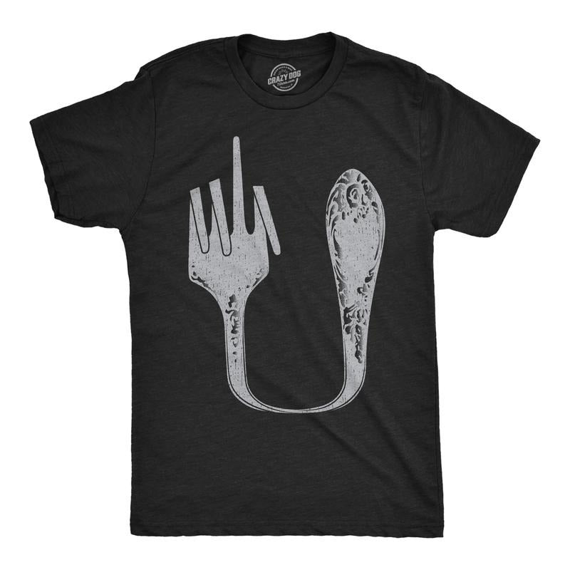 Mens Funny T Shirts Fork U Sarcastic Graphic Novelty Tee For Men Mens Funny T Shirts Cool Tees Soft Stylish Casual...
