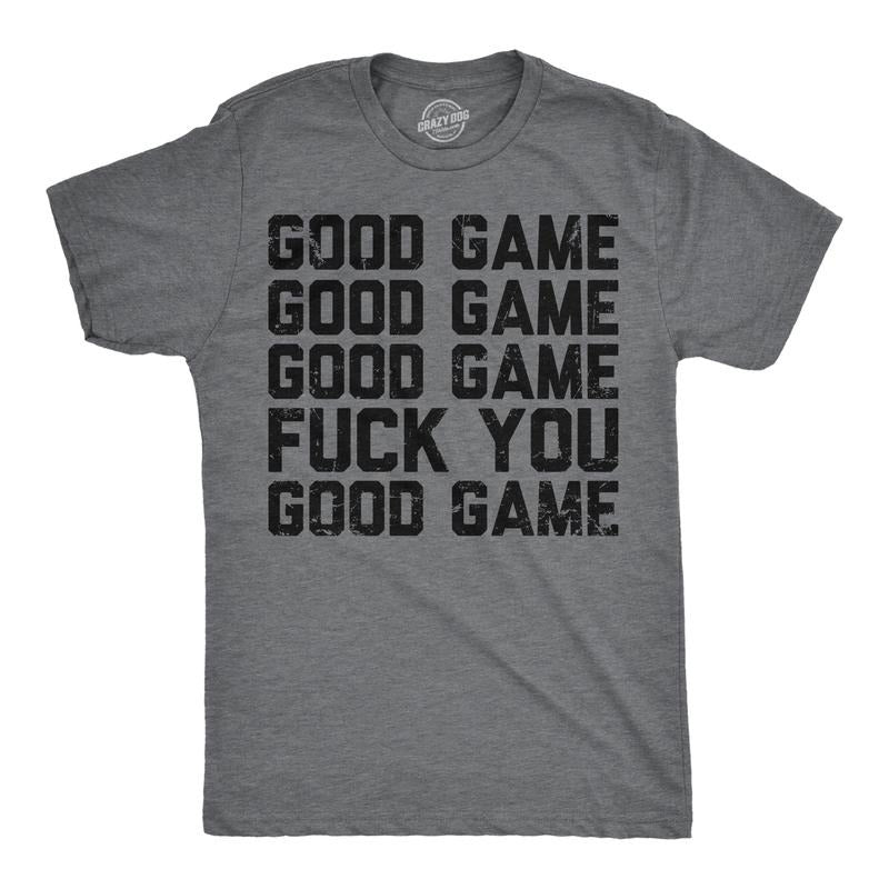 Mens Funny T Shirts Good Game F*ck You Sarcastic Graphic Tee for Men Mens Funny T Shirts Cool Tees Soft Stylish Casual...