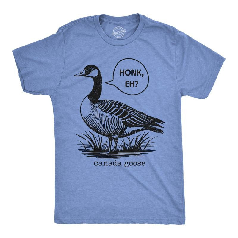 Mens Funny T Shirts Honk Eh Canadian Goose Sarcastic Canadian Graphic Novelty Tee For Men Mens Funny T Shirts Cool Tees...