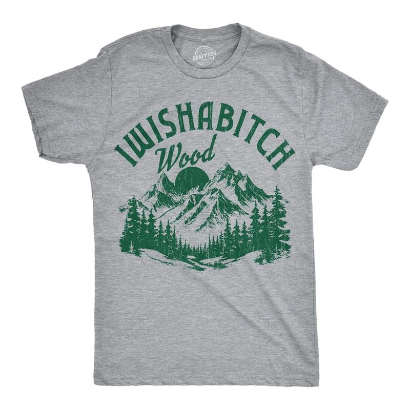 Mens Funny T Shirts Iwishabtich Wood Sarcastic Nature Graphic Novelty Tee For Men Mens Funny T Shirts Cool Tees Soft...
