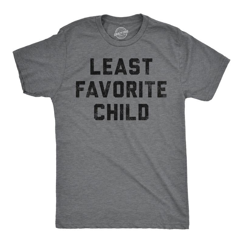 Mens Funny T Shirts Least Favorite Child Sarcastic Family Graphic Tee For Men Mens Funny T Shirts Cool Tees Soft Stylish...