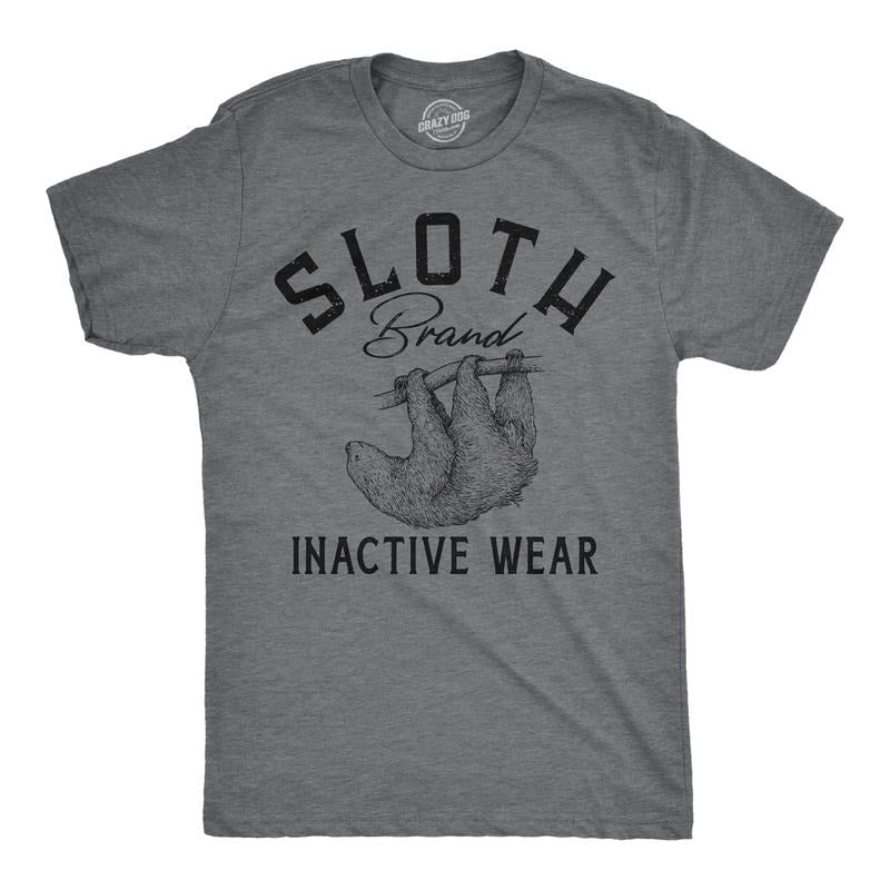 Mens Funny T Shirts Sloth Brand Inactive Wear Sarcastic Animal Graphic Tee Mens Funny T Shirts Cool Tees Soft Stylish...