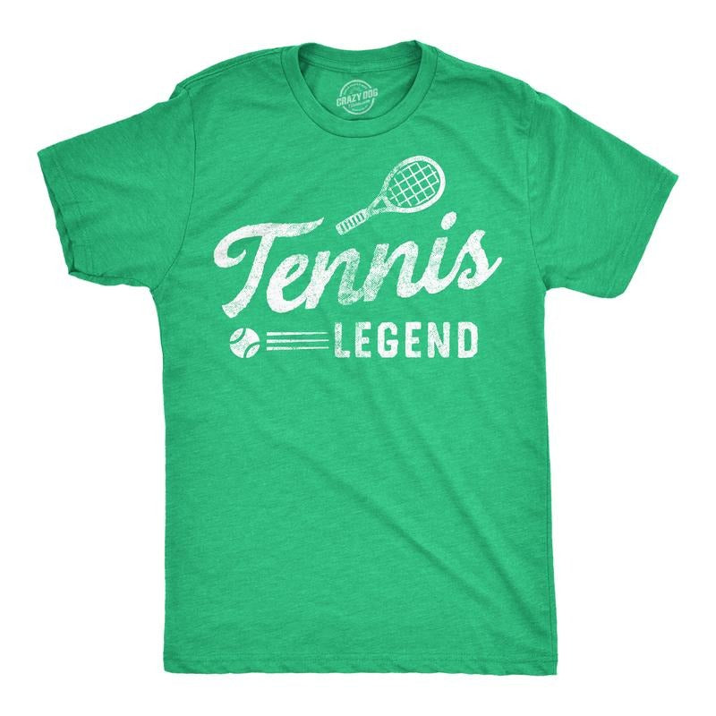 Mens Funny T Shirts Tennis Lengend Sarcastic Sports Graphic Tee For Men Mens Funny T Shirts Cool Tees Soft Stylish Casual...