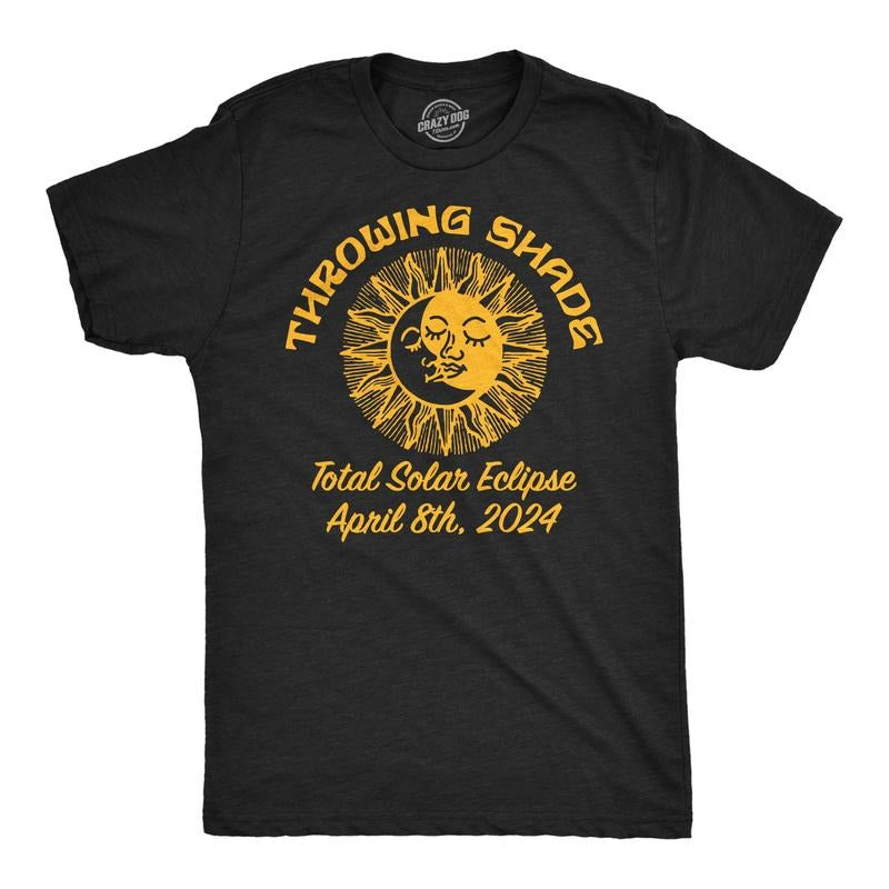 Mens Funny T Shirts Throwing Shade Sarcastic Solar Eclipse Tee For Men Hoodie, Sweatshirt | TeeBloomCo.com