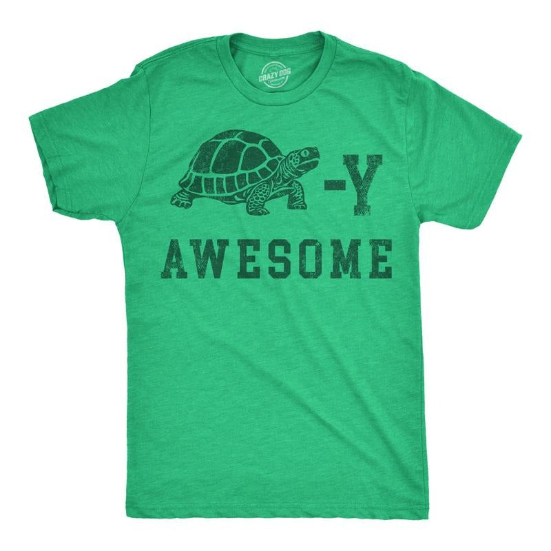 Mens Funny T Shirts Turtley Awesome Sarcastic Turtle Graphic Novelty Tee For Men Mens Funny T Shirts Cool Tees Soft...